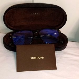 Tom Ford Havana Blue Block glasses
